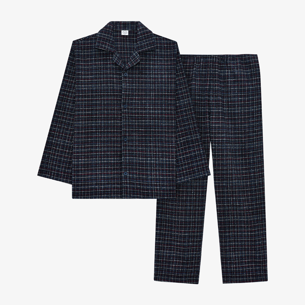 남성 선염 기모 파자마 #J64