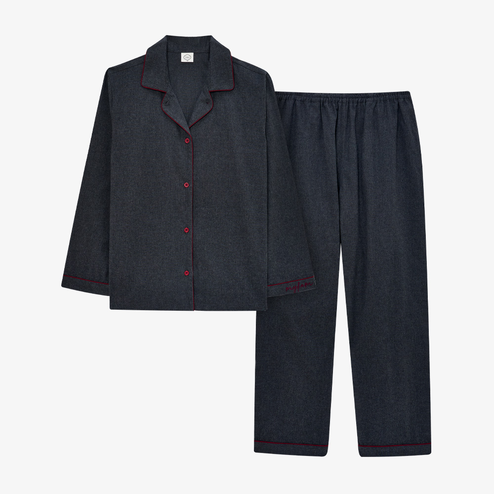 여성 선염 기모 파자마 #J61